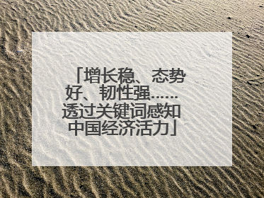 增长稳、态势好、韧性强……透过关键词感知中国经济活力