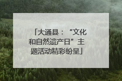 大通县：“文化和自然遗产日”主题活动精彩纷呈