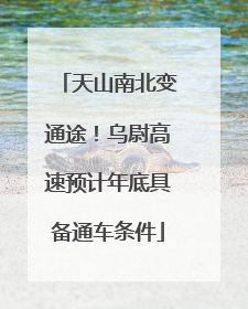 天山南北变通途！乌尉高速预计年底具备通车条件