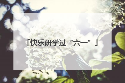 快乐研学过“六一”