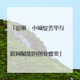 彭琳：小城绽芳华互联网赋能的创业蝶变