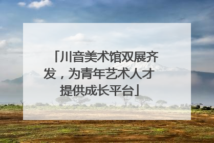 川音美术馆双展齐发，为青年艺术人才提供成长平台