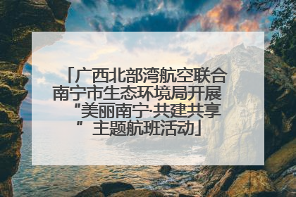 广西北部湾航空联合南宁市生态环境局开展“美丽南宁·共建共享”主题航班活动