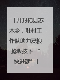开封杞县苏木乡：驻村工作队助力夏粮抢收按下 “快进键”