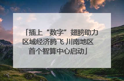 插上“数字”翅膀助力区域经济腾飞 川南地区首个智算中心启动
