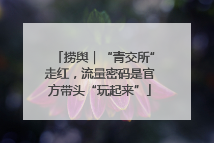 捞舆｜“青交所”走红，流量密码是官方带头“玩起来”