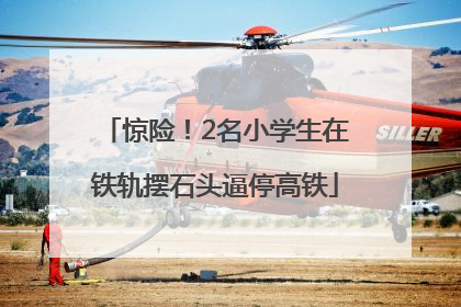 惊险！2名小学生在铁轨摆石头逼停高铁