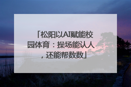 松阳以AI赋能校园体育：操场能认人，还能帮数数