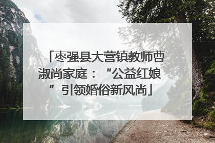 枣强县大营镇教师曹淑尚家庭：“公益红娘”引领婚俗新风尚