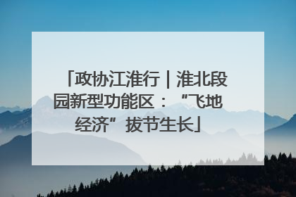 政协江淮行｜淮北段园新型功能区：“飞地经济”拔节生长