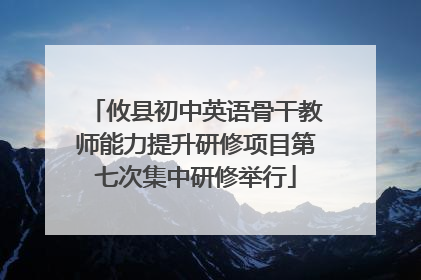 攸县初中英语骨干教师能力提升研修项目第七次集中研修举行