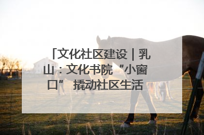 文化社区建设｜乳山：文化书院“小窗口” 撬动社区生活“大幸福”