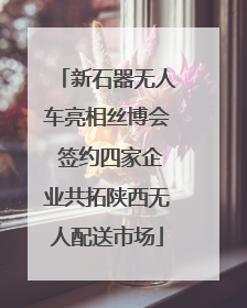 新石器无人车亮相丝博会 签约四家企业共拓陕西无人配送市场