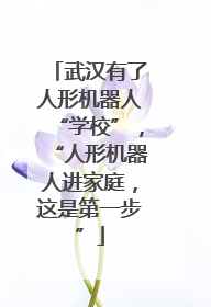 武汉有了人形机器人“学校”，“人形机器人进家庭，这是第一步”