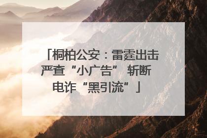 桐柏公安：雷霆出击严查“小广告” 斩断电诈“黑引流”