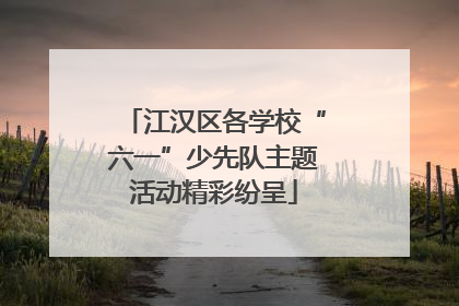 江汉区各学校“六一”少先队主题活动精彩纷呈
