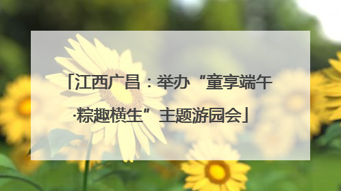 江西广昌：举办“童享端午·粽趣横生”主题游园会