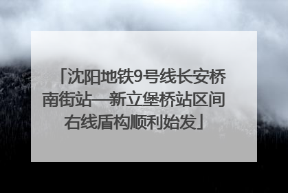 沈阳地铁9号线长安桥南街站—新立堡桥站区间右线盾构顺利始发