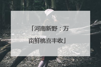 河南新野：万亩鲜桃喜丰收