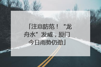 注意防范！“龙舟水”发威，厦门今日雨势仍劲