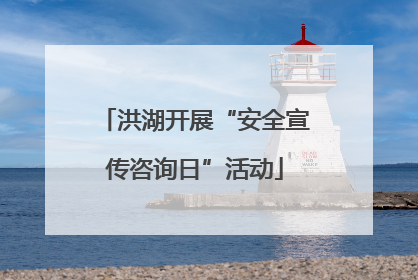 洪湖开展“安全宣传咨询日”活动