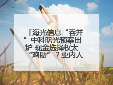 海光信息“吞并”中科曙光预案出炉 现金选择权太“鸡肋”？业内人士：企业不想大量现金流出