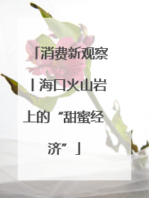 消费新观察丨海口火山岩上的“甜蜜经济”