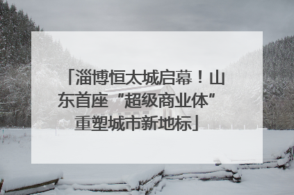 淄博恒太城启幕！山东首座“超级商业体”重塑城市新地标