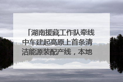湖南援藏工作队牵线中车建起高原上首条清洁能源装配产线，本地大学生成车间检验员