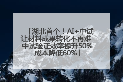 湖北首个！AI+中试让材料成果转化不再难 中试验证效率提升50%成本降低60%