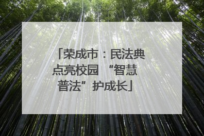 荣成市：民法典点亮校园 “智慧普法”护成长