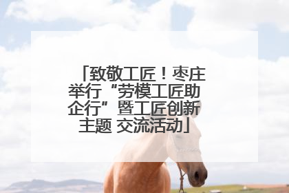 致敬工匠！枣庄举行“劳模工匠助企行”暨工匠创新主题 交流活动