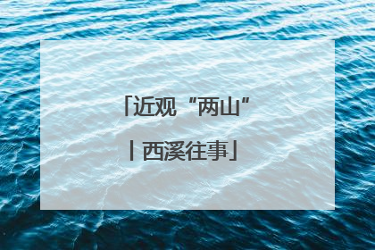 近观“两山”丨西溪往事