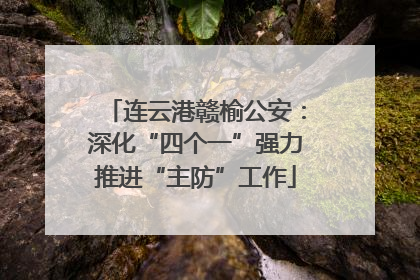 连云港赣榆公安：深化“四个一”强力推进“主防”工作
