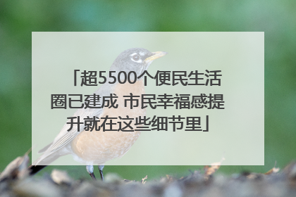 超5500个便民生活圈已建成 市民幸福感提升就在这些细节里