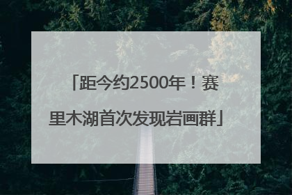 距今约2500年！赛里木湖首次发现岩画群