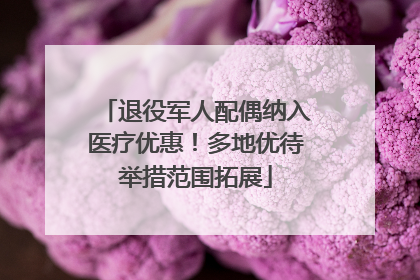 退役军人配偶纳入医疗优惠！多地优待举措范围拓展