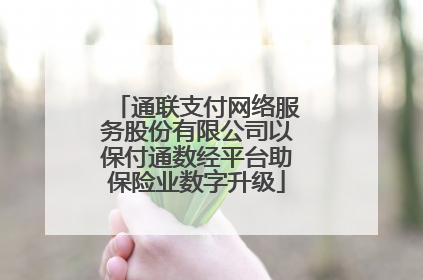 通联支付网络服务股份有限公司以保付通数经平台助保险业数字升级