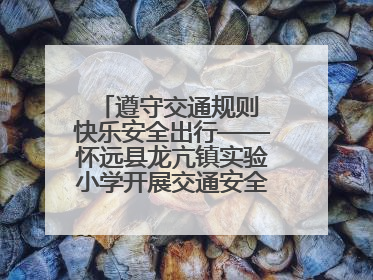 遵守交通规则 快乐安全出行——怀远县龙亢镇实验小学开展交通安全教育宣讲活动