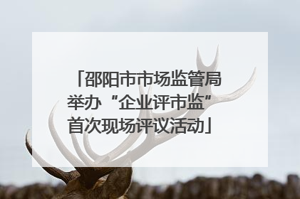 邵阳市市场监管局举办“企业评市监”首次现场评议活动