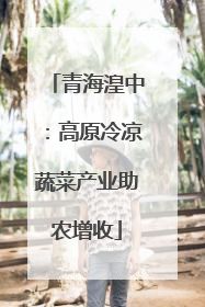 青海湟中：高原冷凉蔬菜产业助农增收