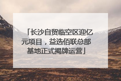 长沙自贸临空区迎亿元项目，益选佰联总部基地正式揭牌运营
