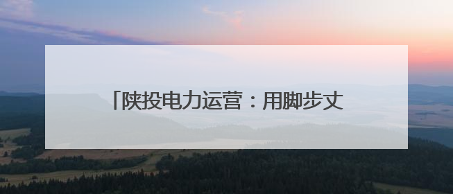 陕投电力运营：用脚步丈量民情 以实干温暖人心