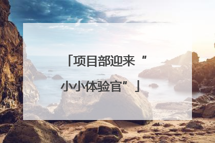 项目部迎来“小小体验官”