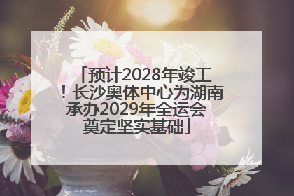 预计2028年竣工！长沙奥体中心为湖南承办2029年全运会奠定坚实基础