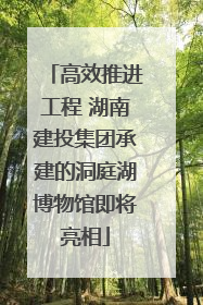 高效推进工程 湖南建投集团承建的洞庭湖博物馆即将亮相