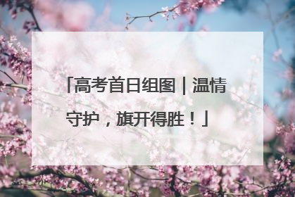 高考首日组图｜温情守护，旗开得胜！