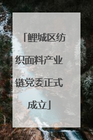 鲤城区纺织面料产业链党委正式成立