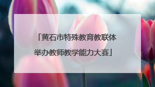 黄石市特殊教育教联体举办教师教学能力大赛