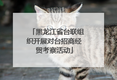 黑龙江省台联组织开展对台招商经贸考察活动
